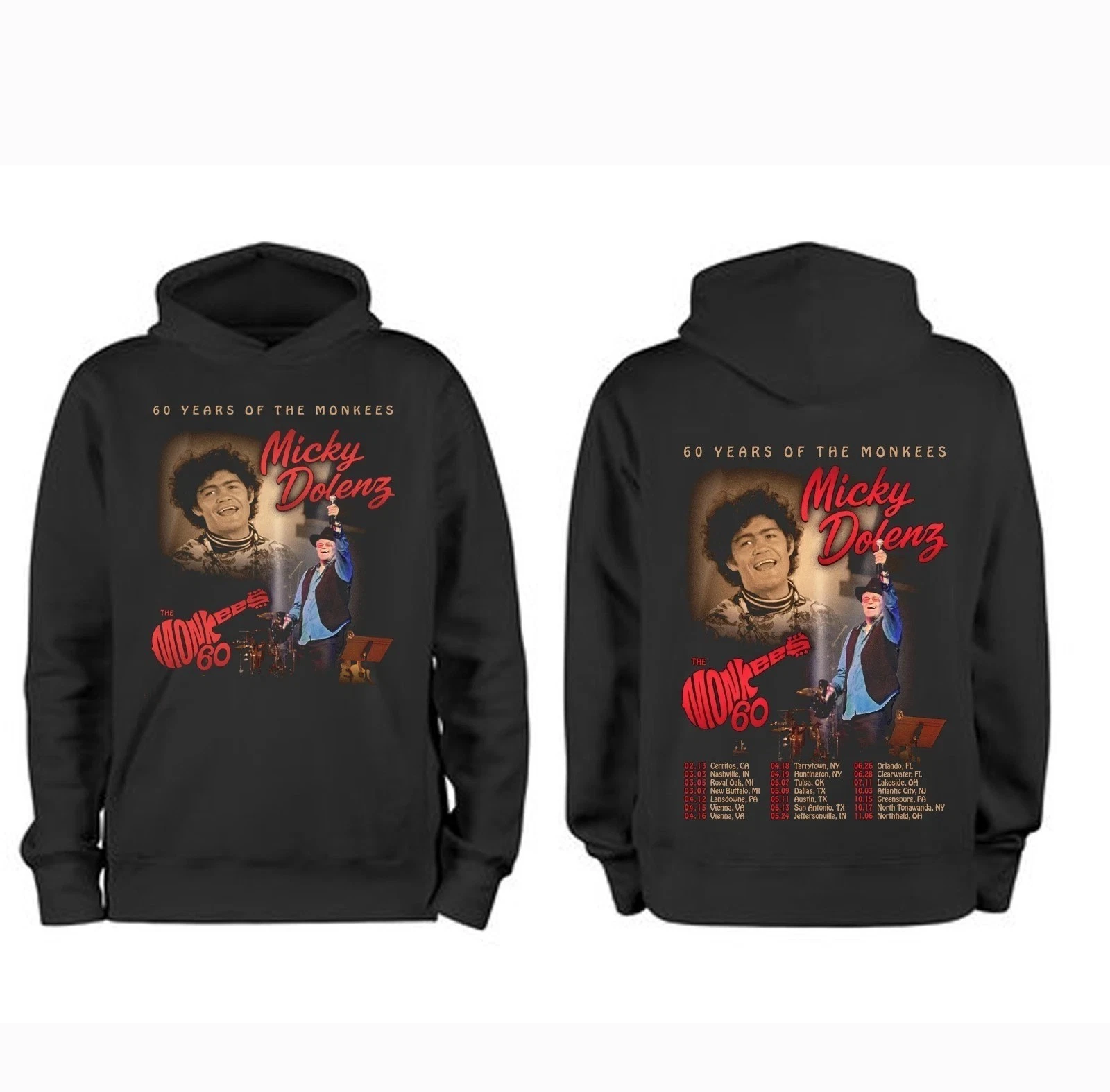 Micky Dolenz - 60 Years Of The Monkees Tour 2026 Hoodie