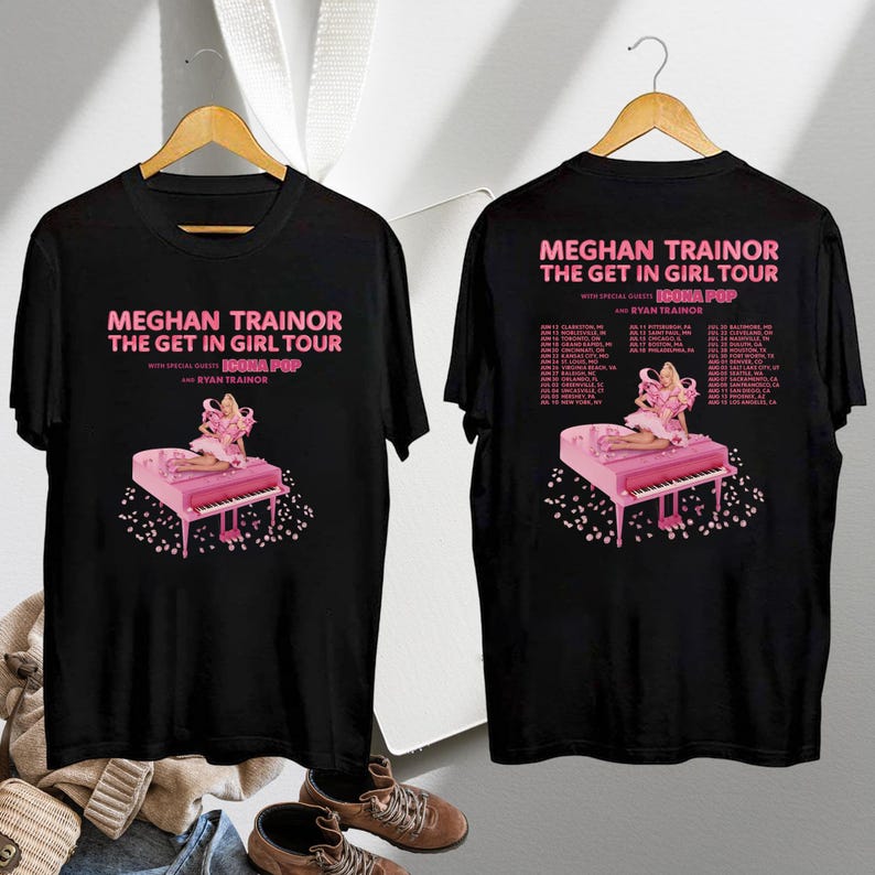 Meghan Trainor Merch The Get In Girl Tour 2026 Shirt Black
