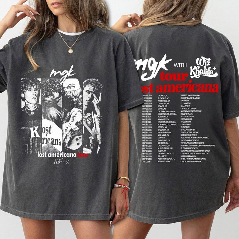 Mgk Lost Americana 2026 Tour Shirt