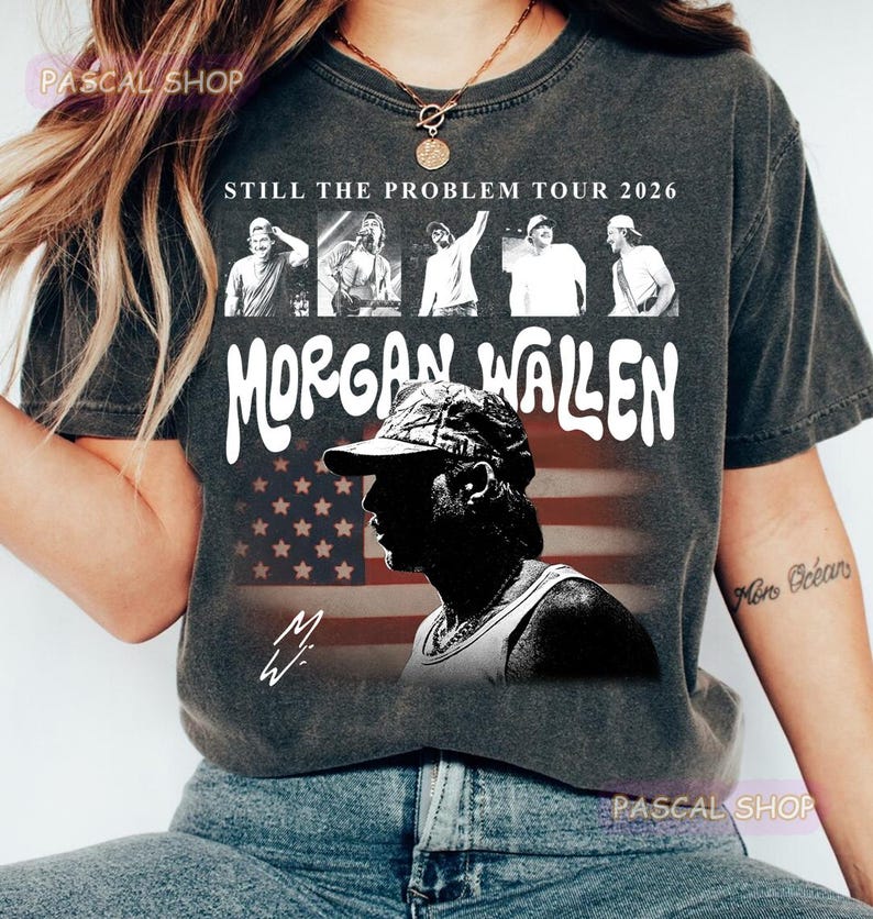 Morgan Wallen Merch Still The Problem Tour 2026 Shirt Big Face