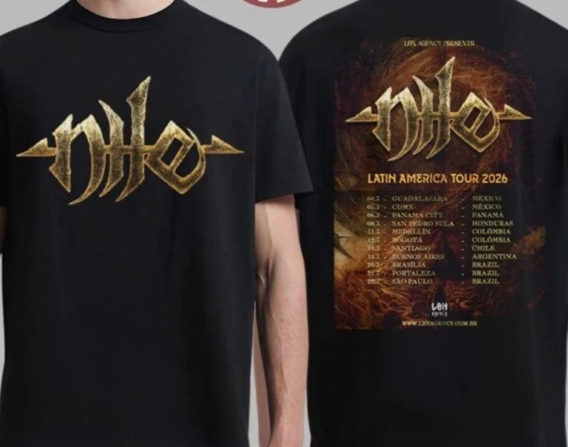 Nile Latin Merch America Tour 2026 Shirt