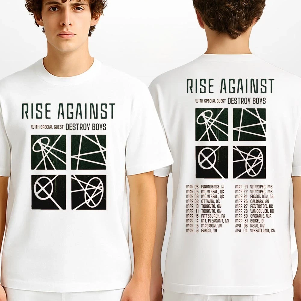 Rise Against Tour Dates Poster Spring 2026 Shirt