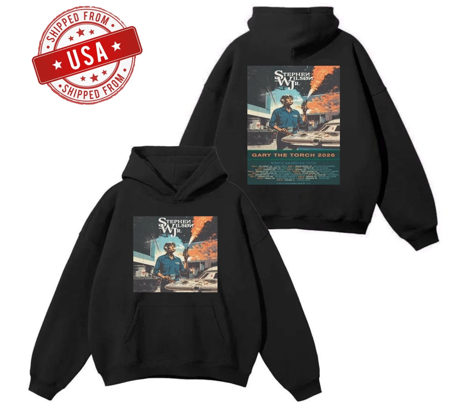 Stephen Wilson Jr Gary The Torch 2026 Multicolor Hoodie