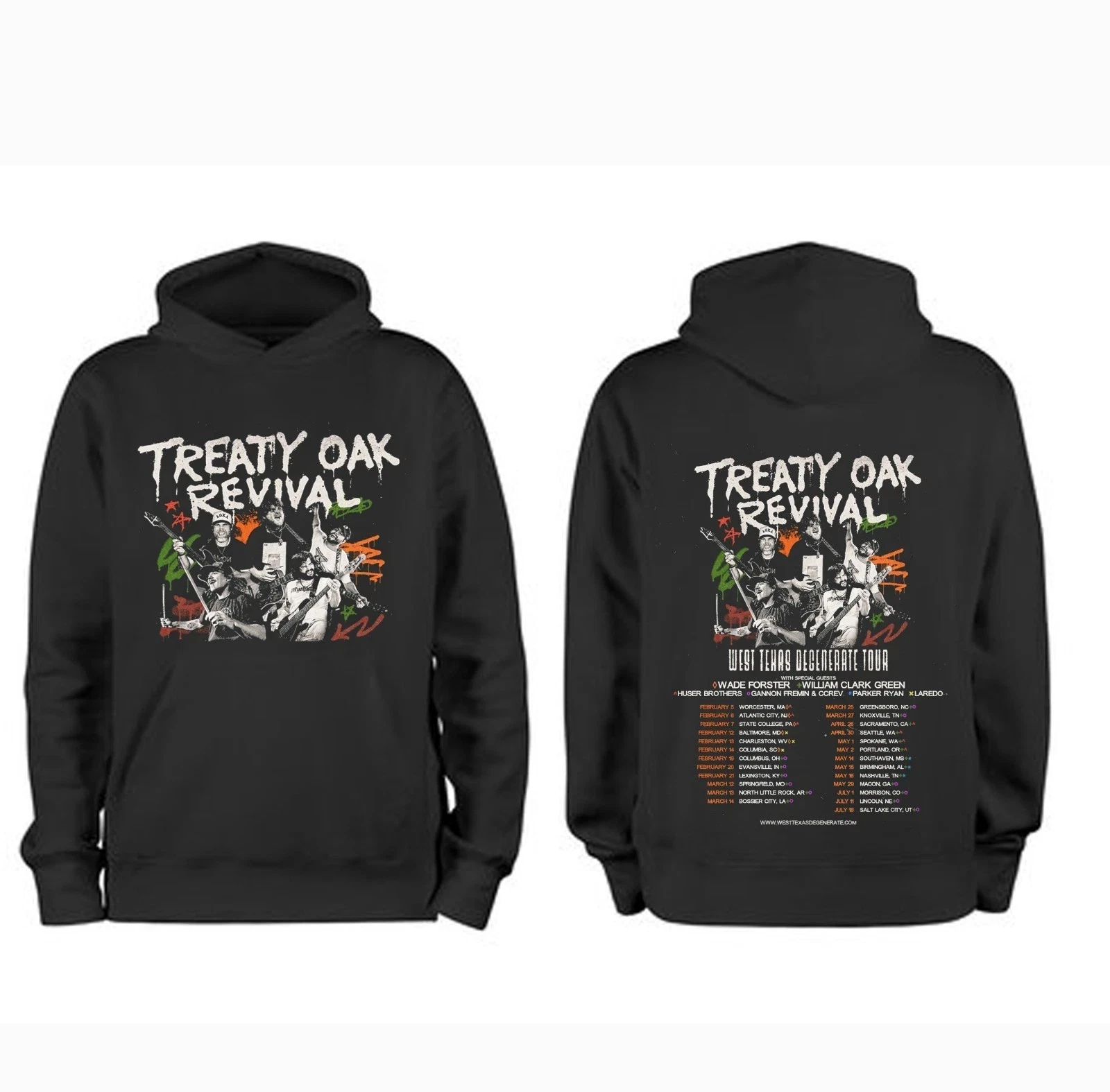 Treaty Oak Revival Tour 2026 Hoodie