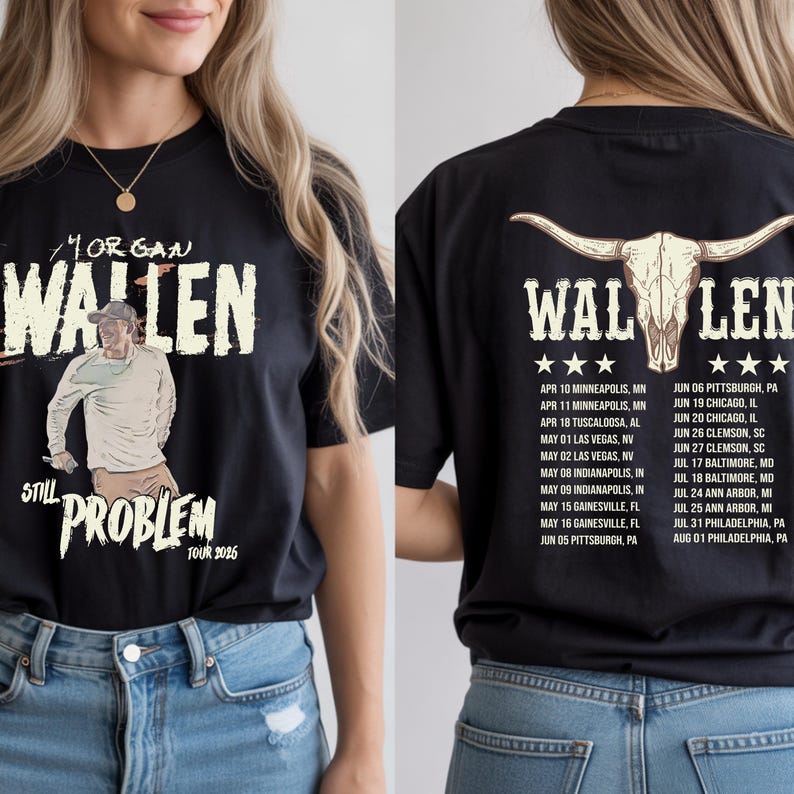 Wallen Still The Problem Tour 2026 Front And Back T-Shirt