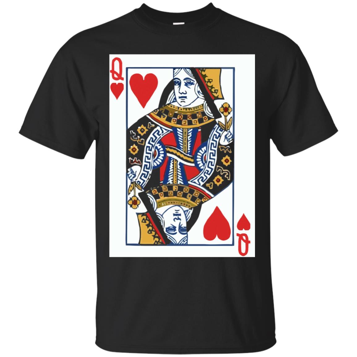 Valentines Day Queen Of Hearts Cards Couple T-Shirt