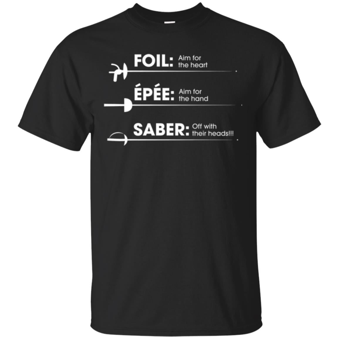 Fencing Foil Saber Definition T-Shirt