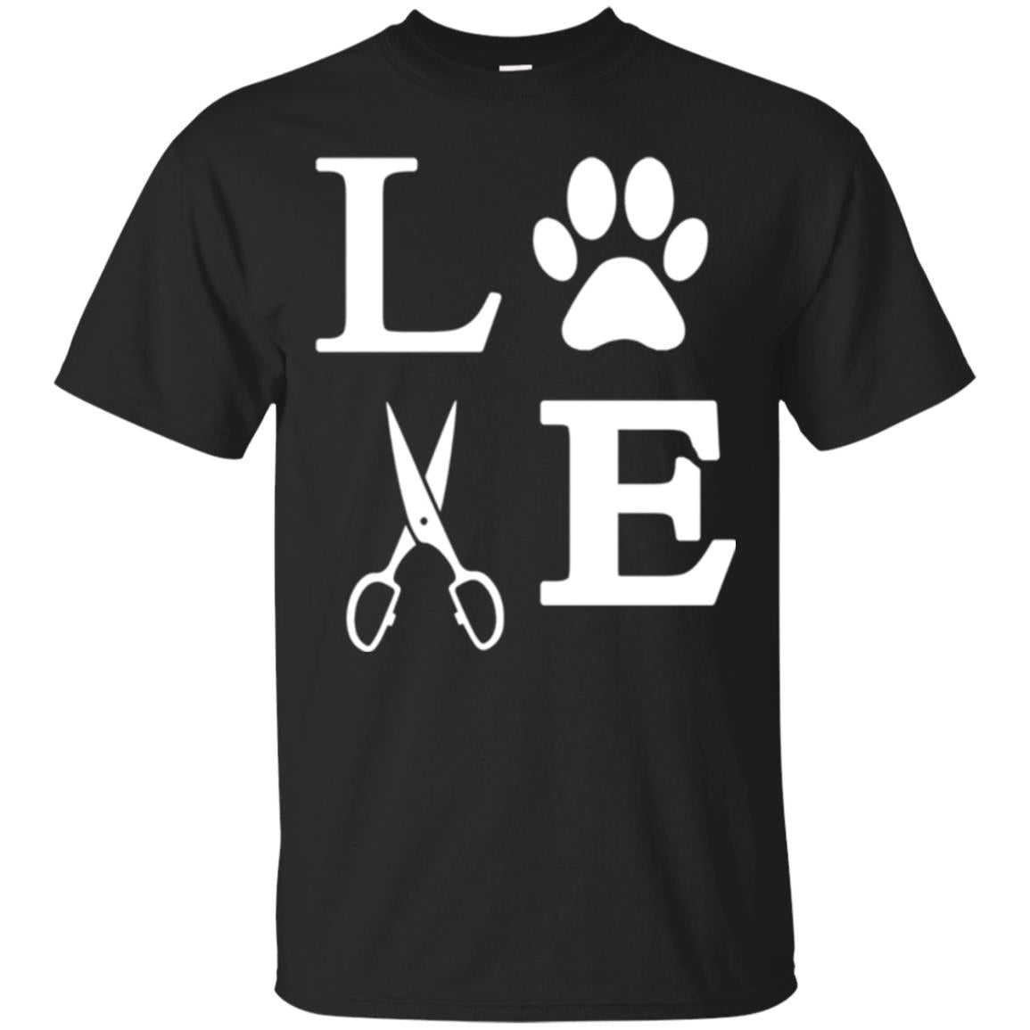 Love Dogs Dog Groomer Paw Dog Lover T-Shirt