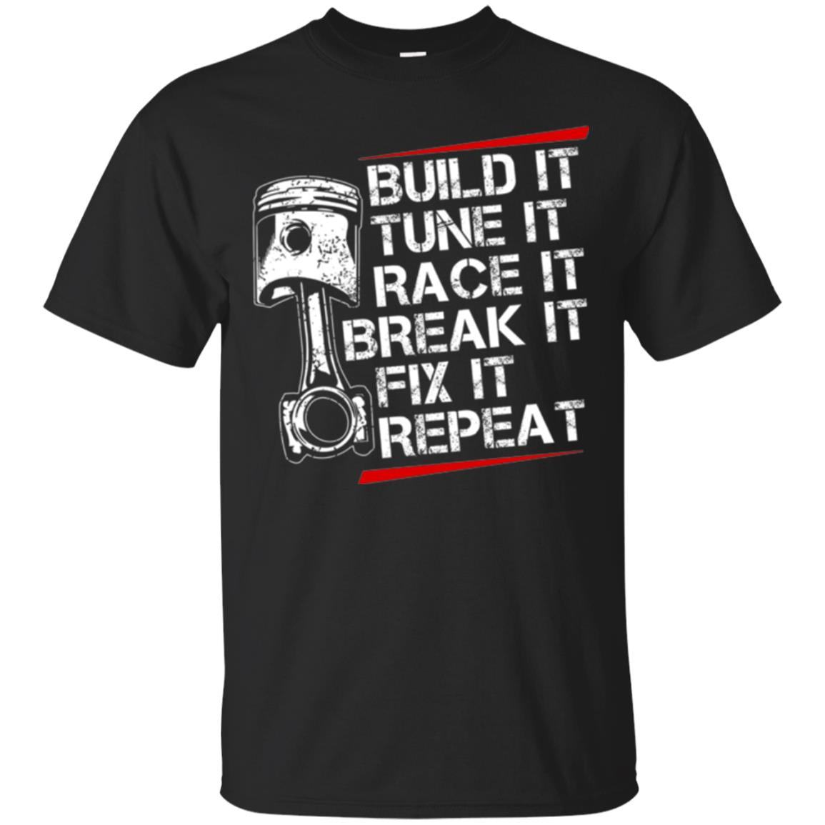 Racecar Steps Build It Turn It Race It T-Shirt 