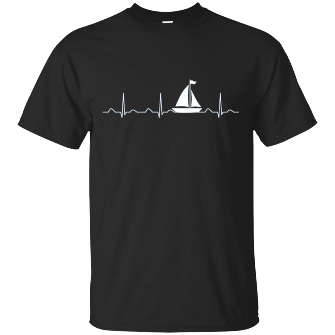 Boating Sailor Heartbeat T-Shirt