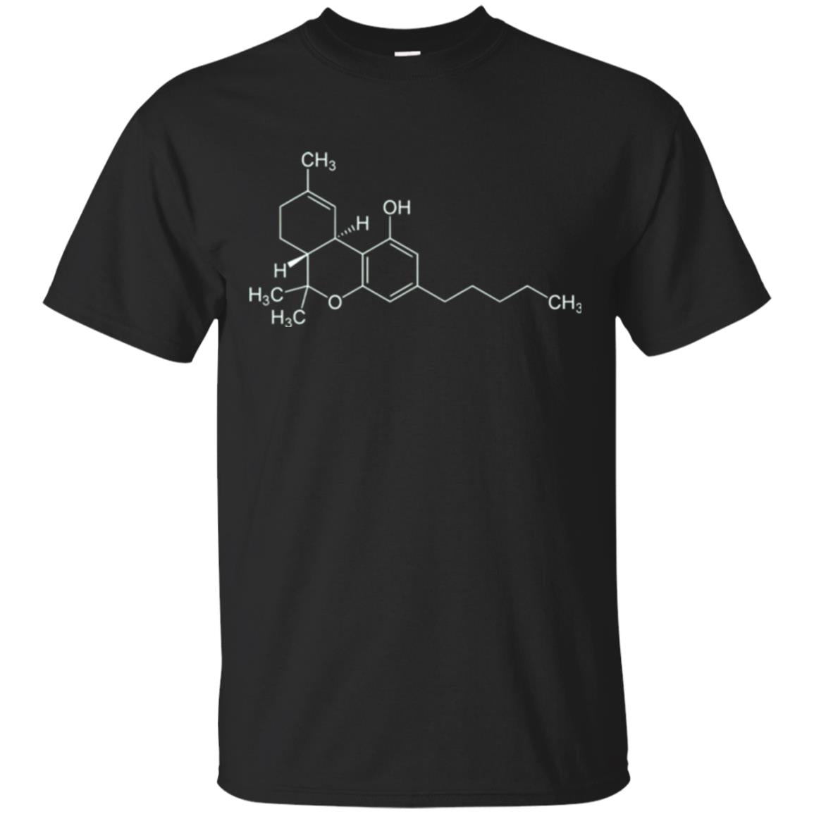 Chemistry Molecule Tetrahydrocannabinol T-Shirt 