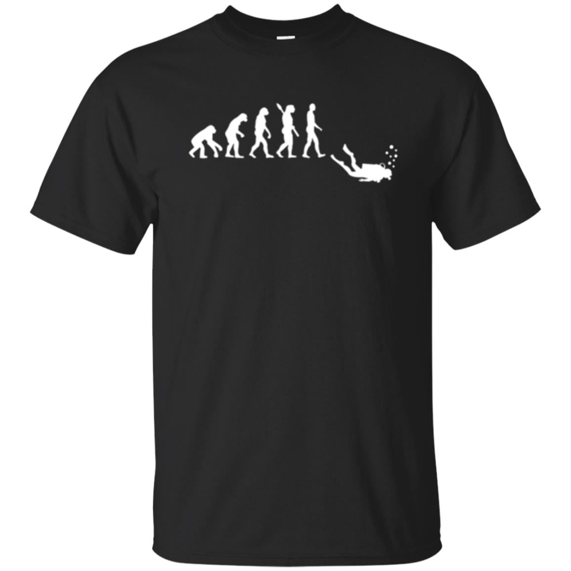 Evolution Of Man Funny Scuba Diving T-Shirt 
