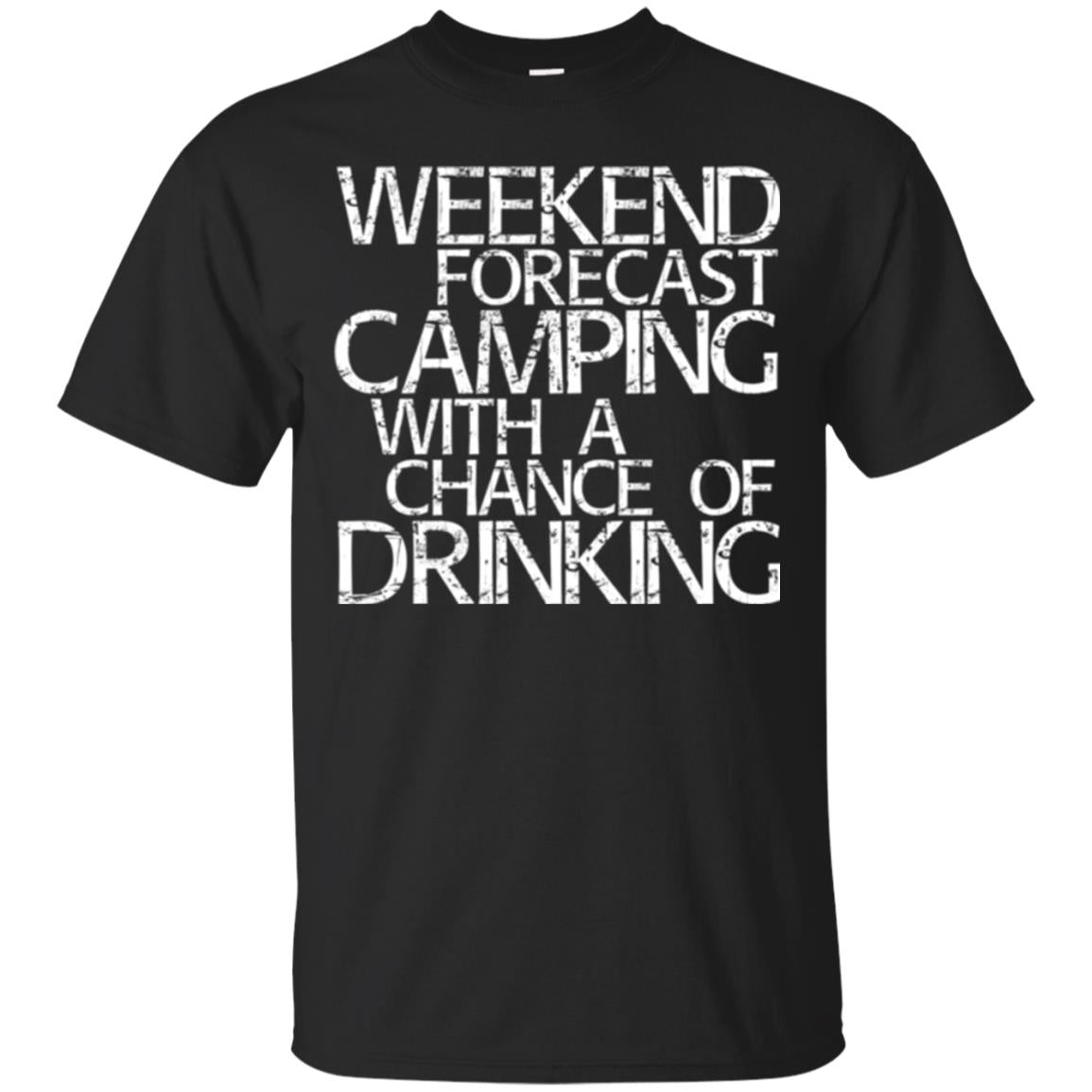 Wine Lovers Weekend Forecast Camping T-Shirt 