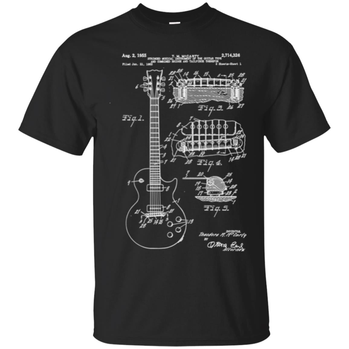 Guitar Patent Print 1955 T-Shirt 