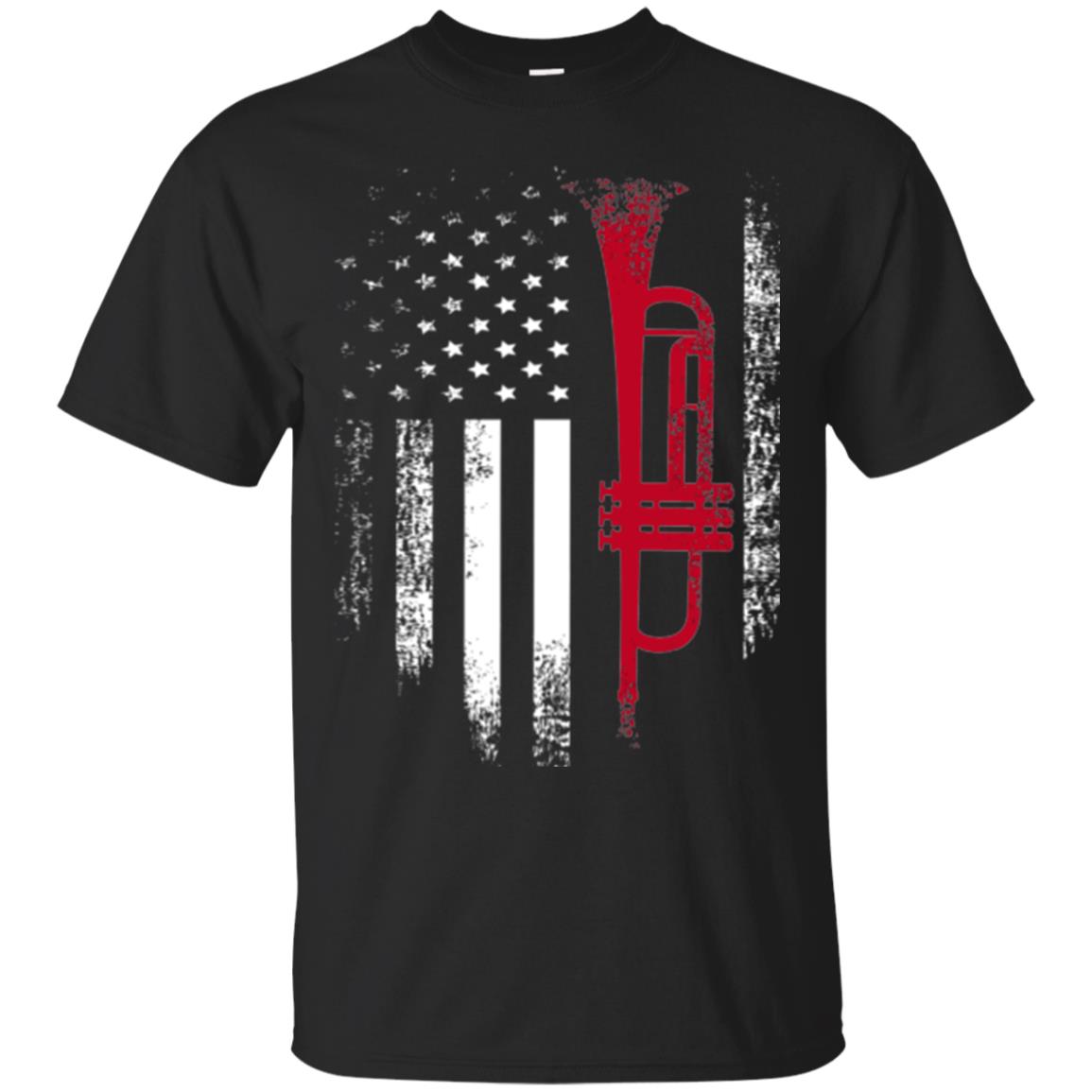 Trumpet Lovers American Flag T-Shirt