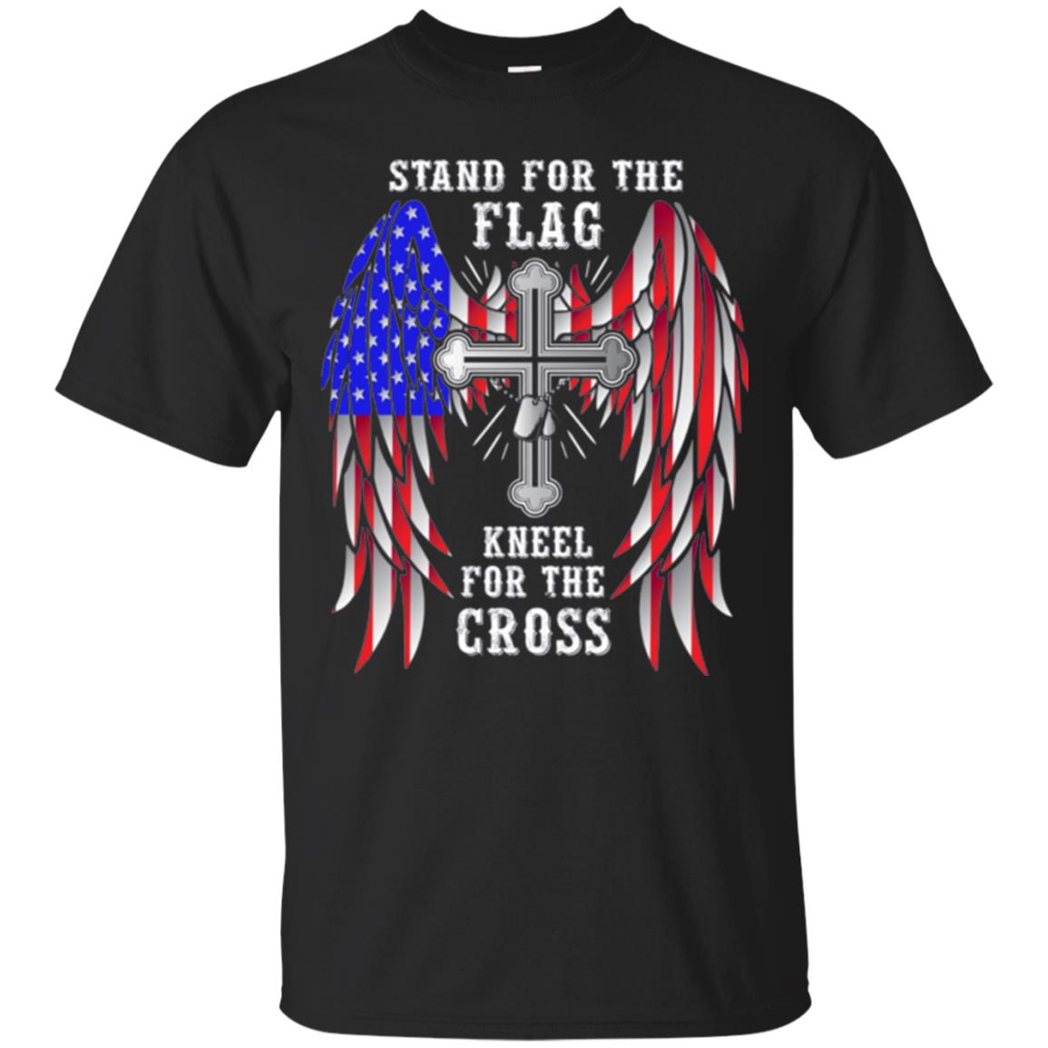Christian Stand For The Flag Kneel For The Cross T-Shirt 