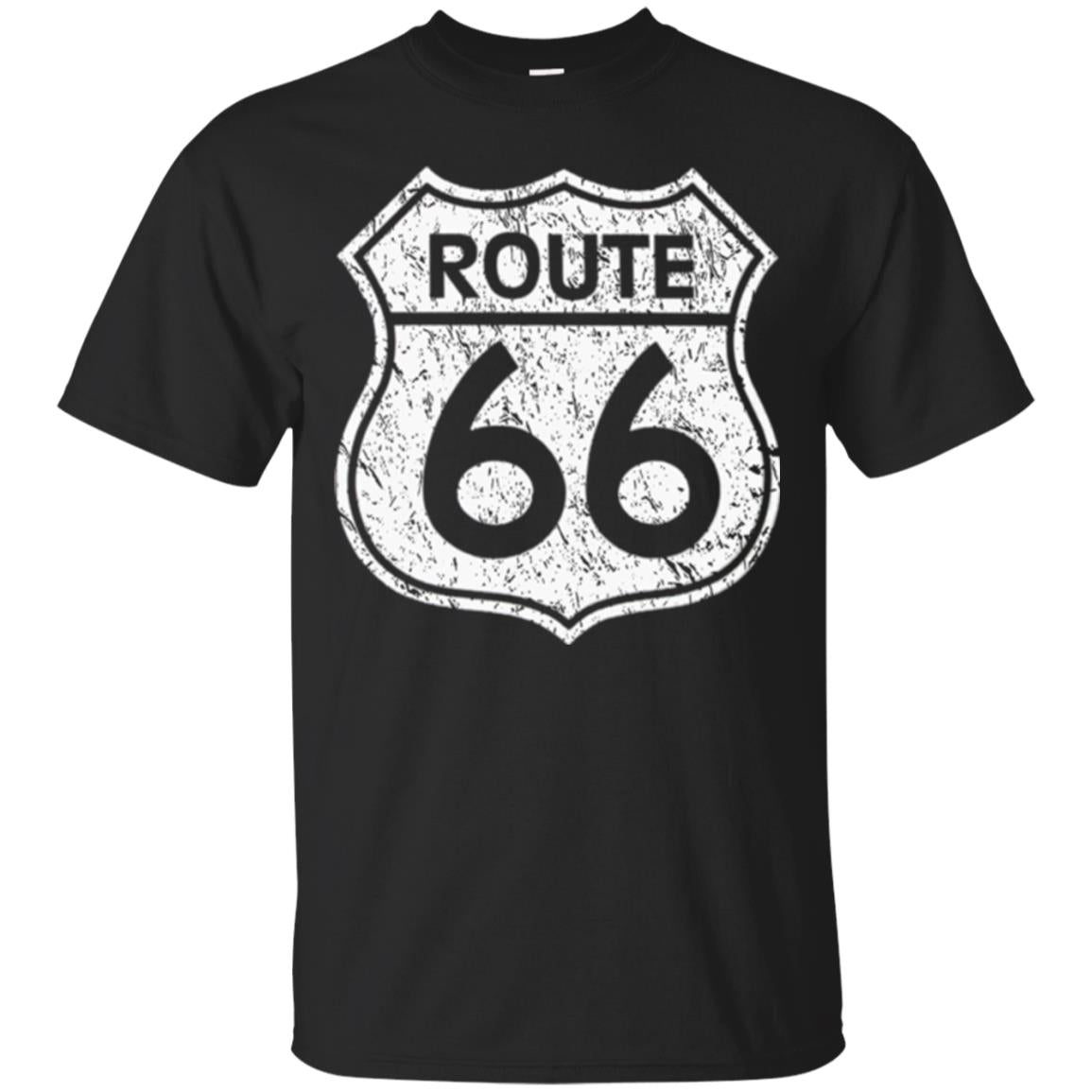Historical Route 66 Distressed Vintage Look T-Shirt 