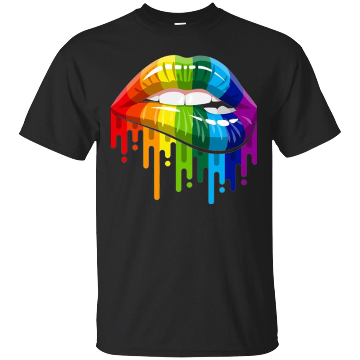 Rainbow Lips Pride Lgbt T-Shirt