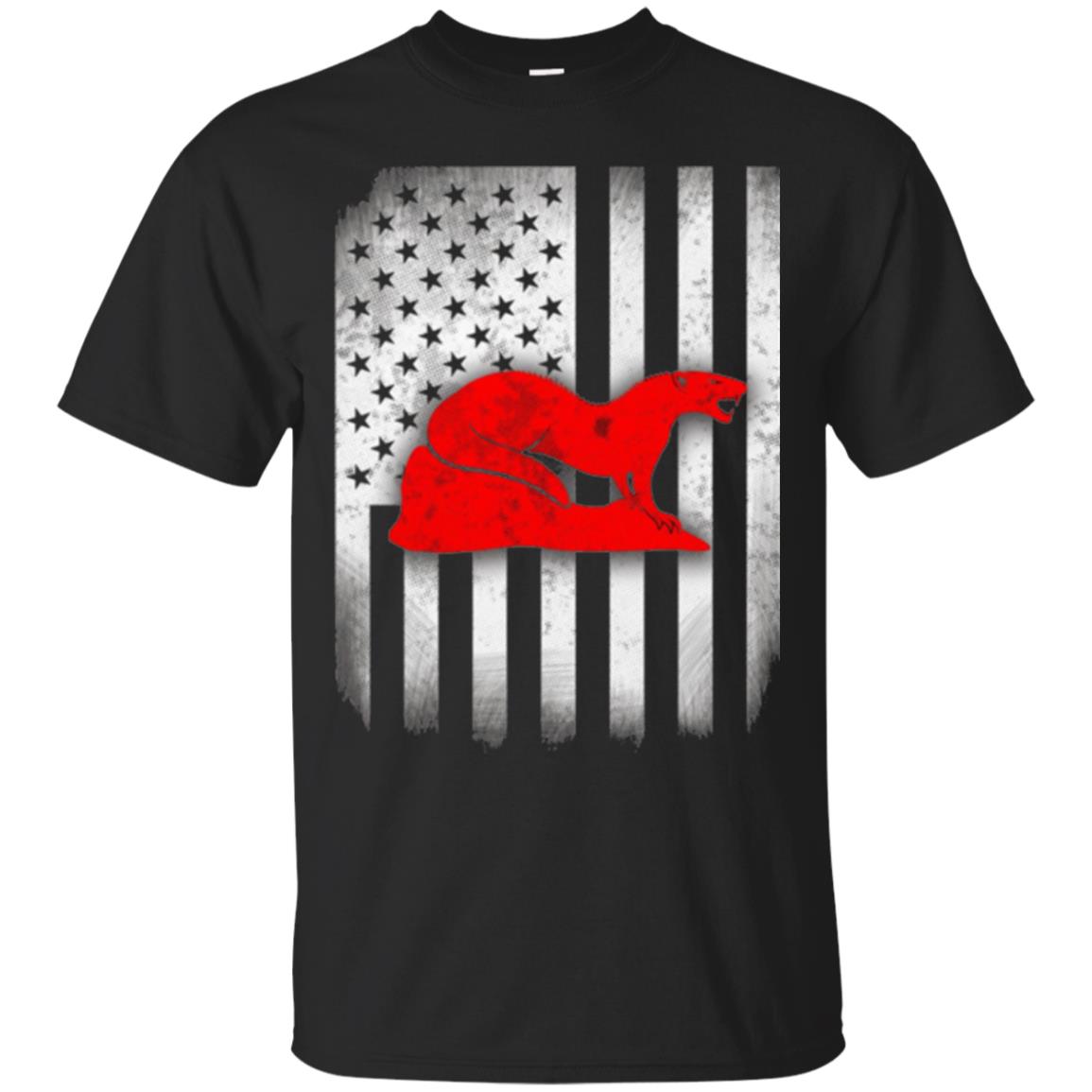 Mongoose Flag Of United States T-Shirt