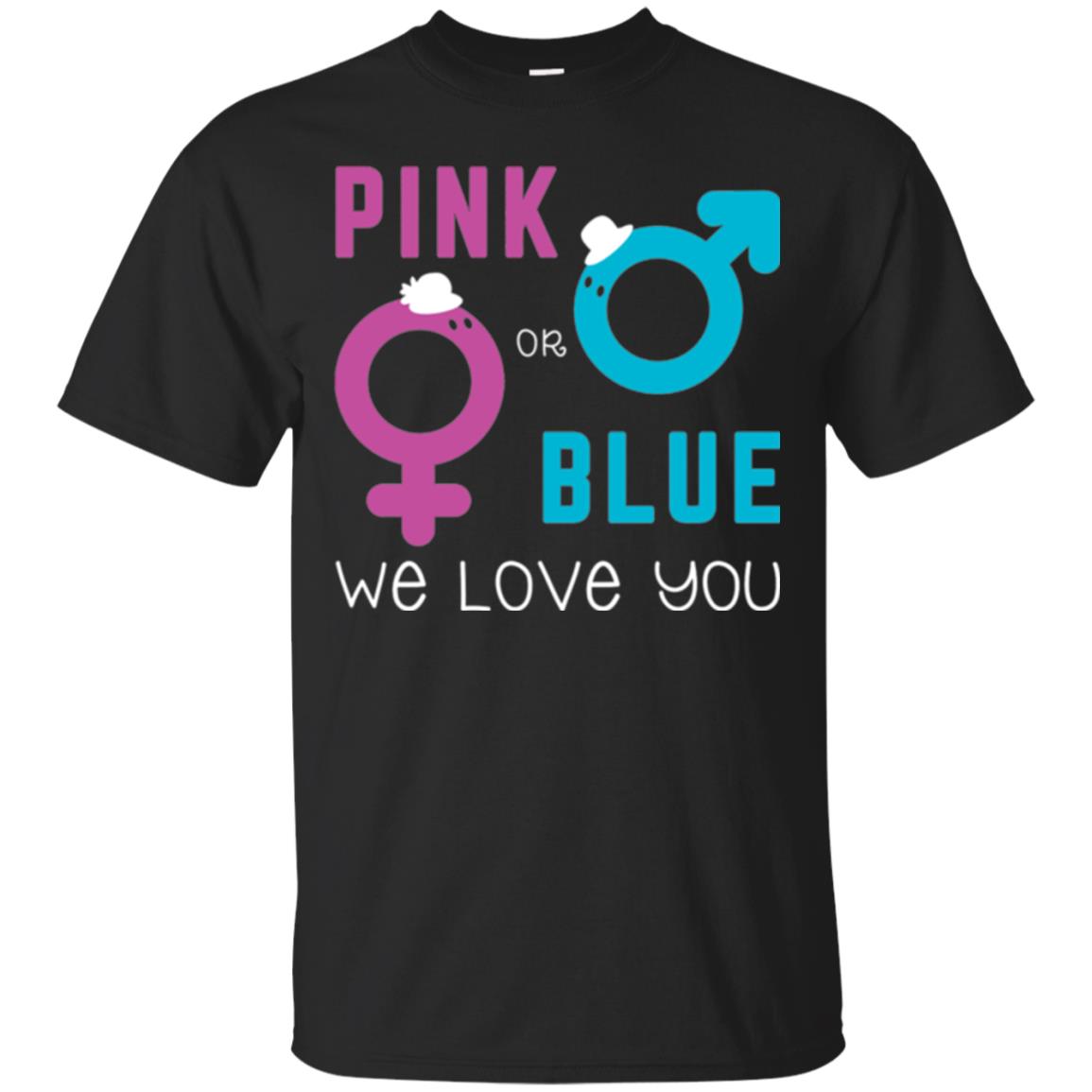 Pink Or Blue We Love You Gender Reveal Party T T-Shirt