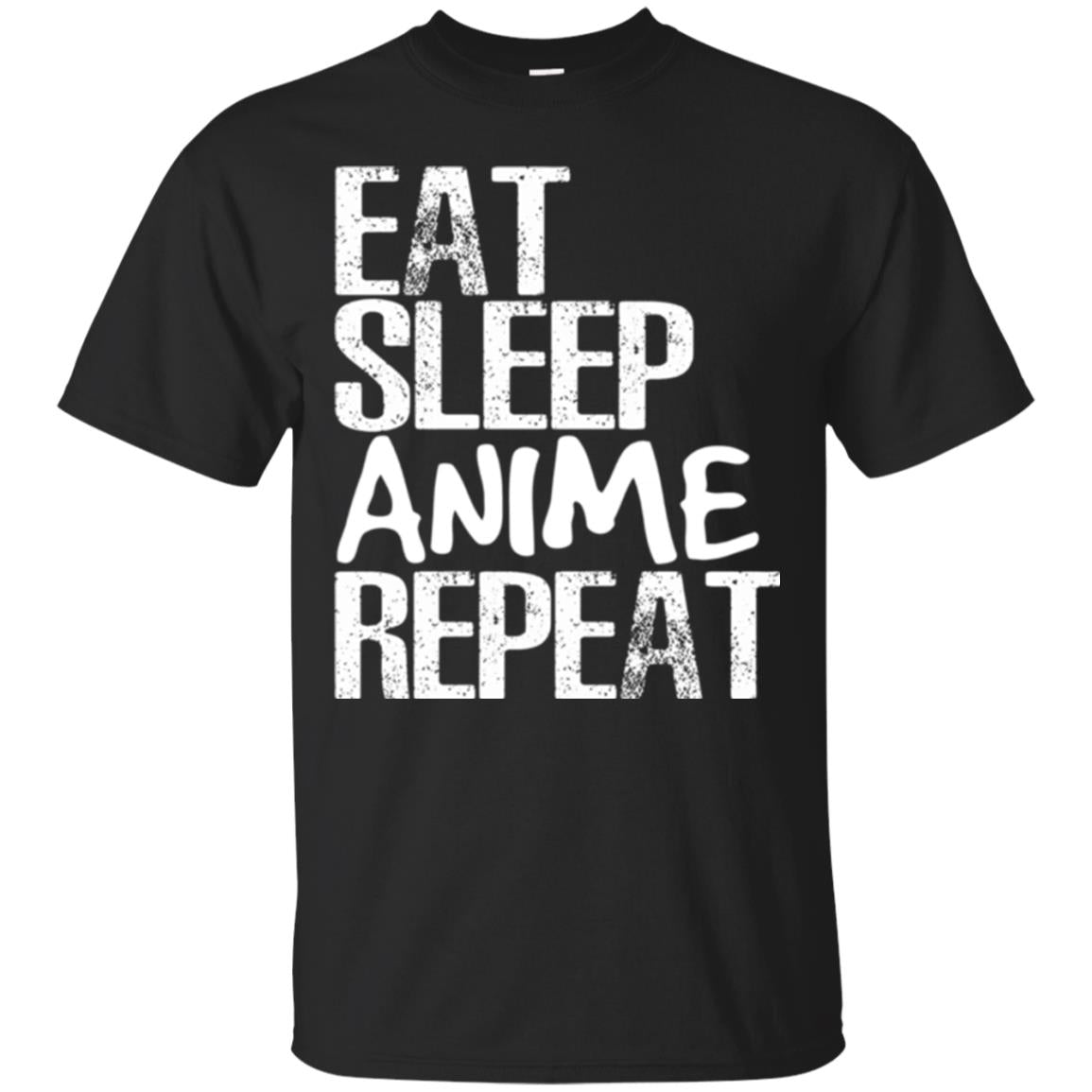 Funny Anime Binge Eat Sleep Anime Repeat T-Shirt 