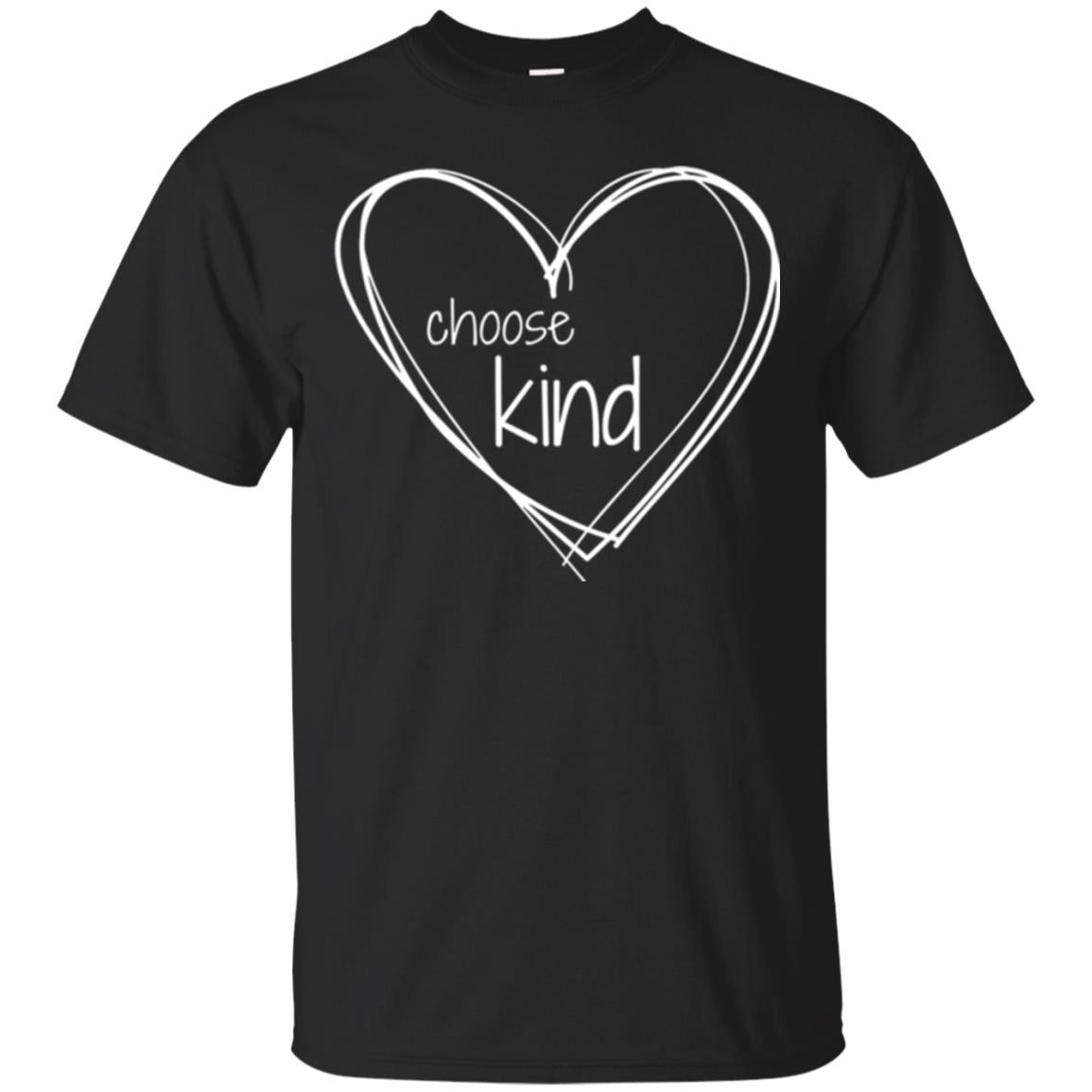 Anti-Bullying Choose Kind In White Heart T-Shirt 