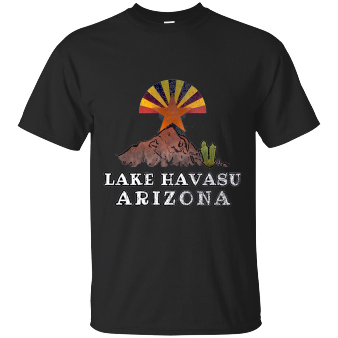 Lake Havasu Arizona Flag Inspired Desert Scenery T-Shirt 