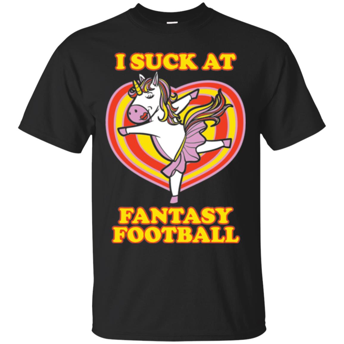 Funny Unicorn Loser I Suck At Fantasy Football T-Shirt 