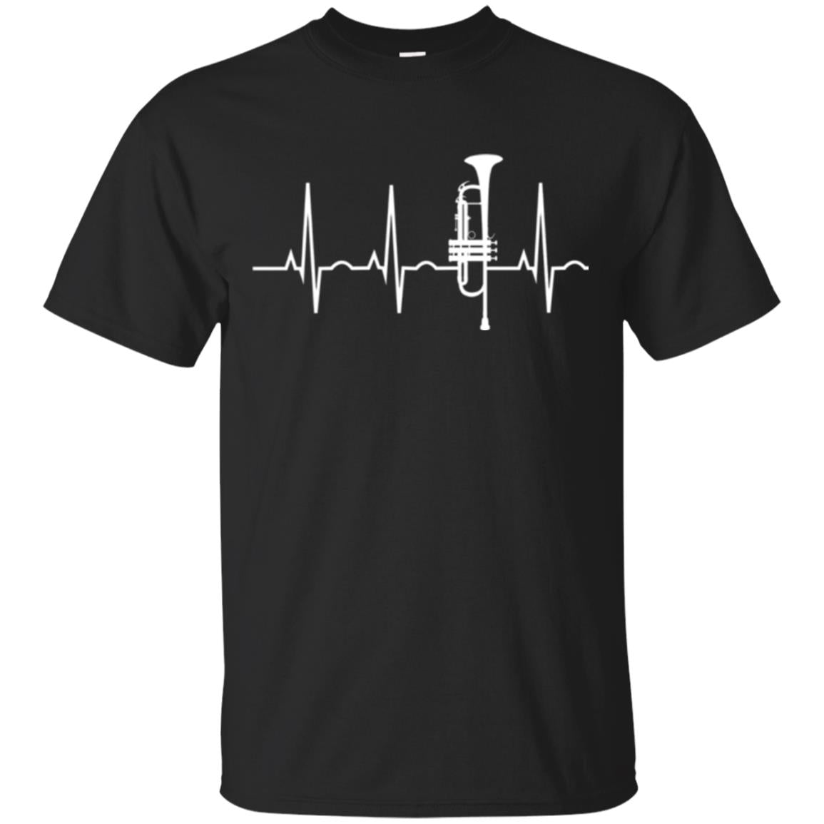 Trumpet Lovers Trumpet Heartbeat T-Shirt