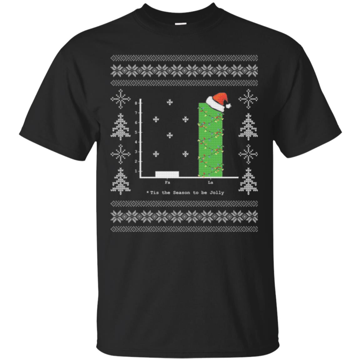 Christmas Carol Bar Graph T-Shirt 