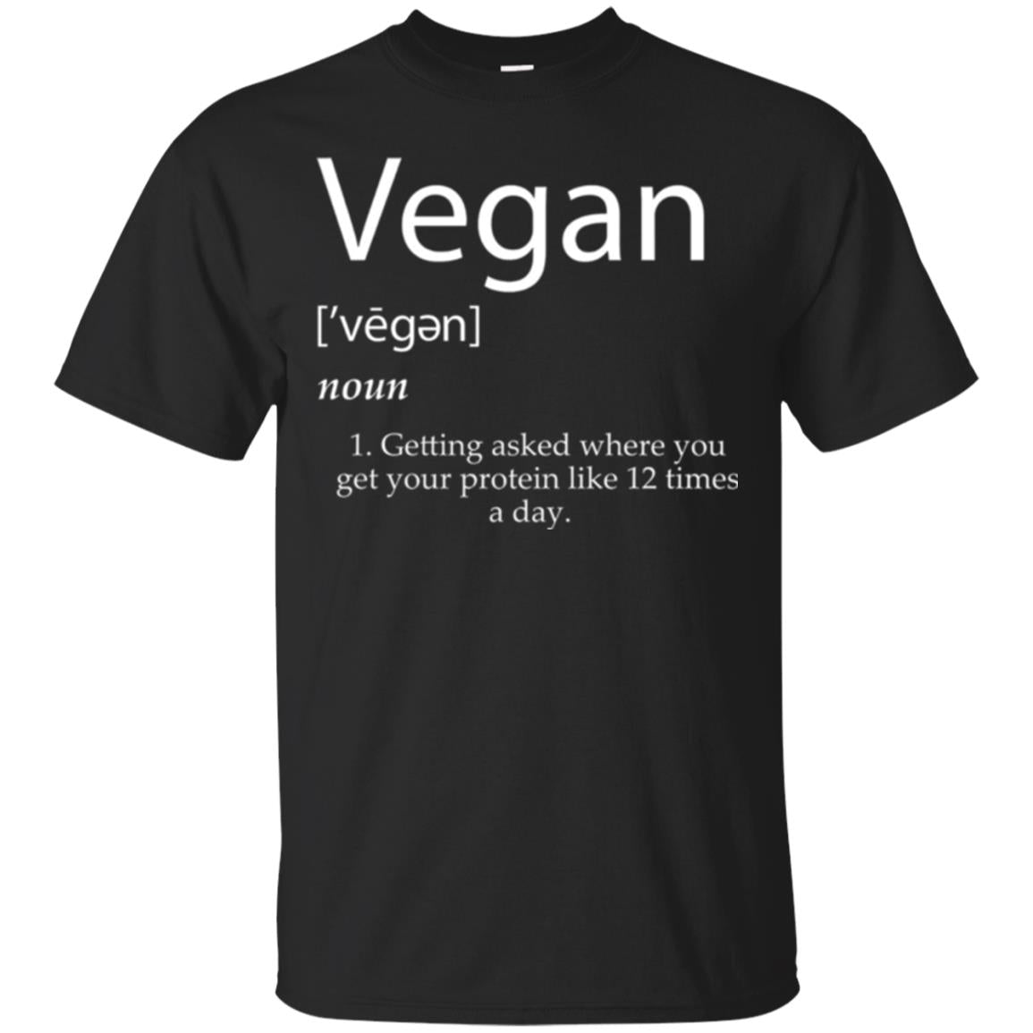 Vegan Getting Asked Where You Get Your Protein Like 12 Times A Day T-Shirt