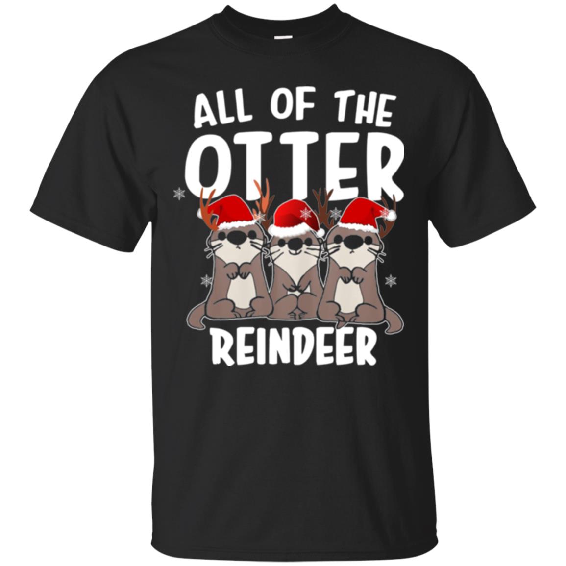 Christmas All Of The Otter Reindeer T-Shirt 