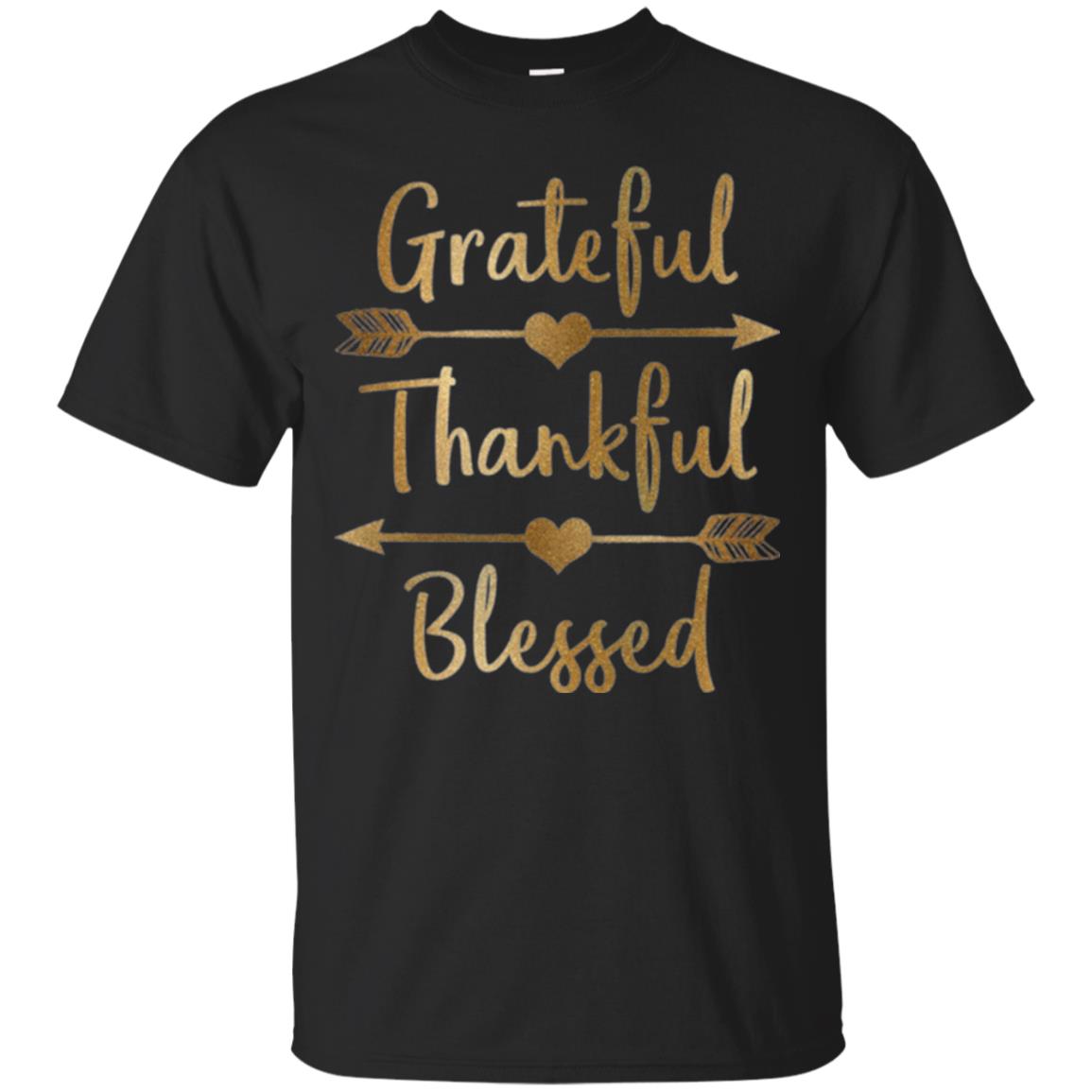 Thanksgiving Grateful Thankful Blessed T-Shirt 