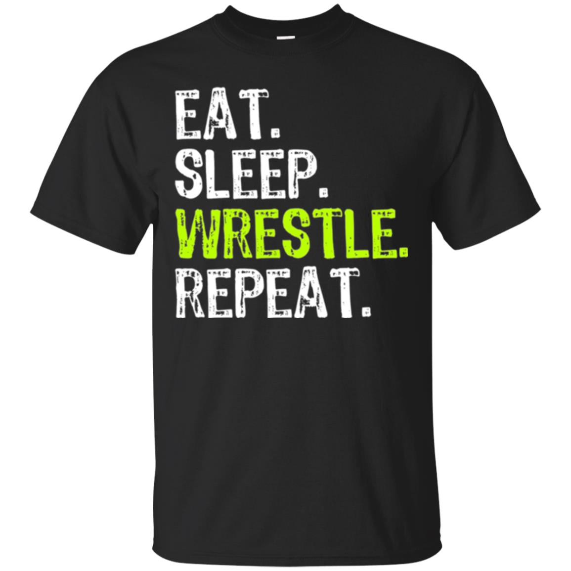 Wrestling Eat Sleep Wrestle Repeat T-Shirt 