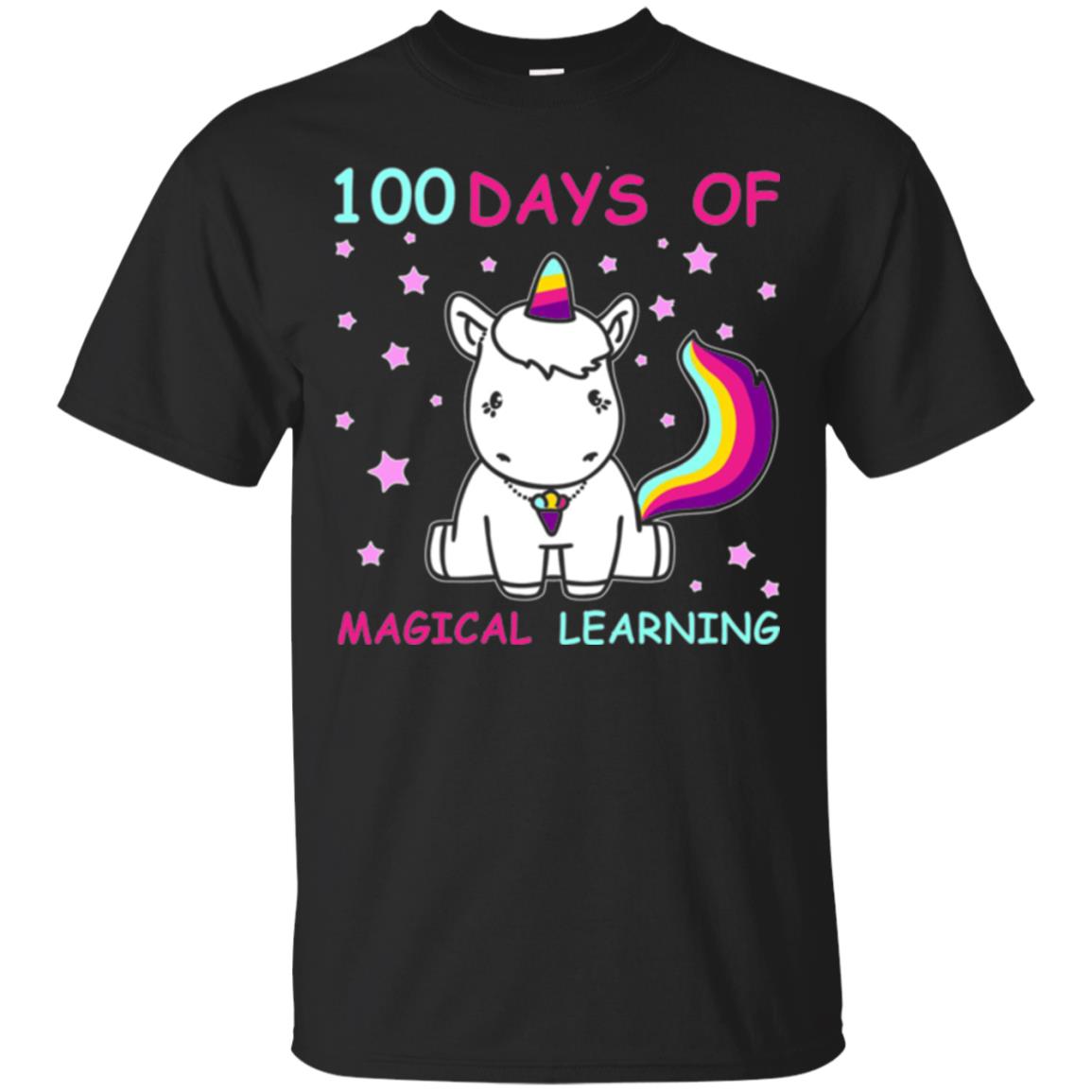 Unicorn Lover 100 Days Of Mgical Learning T-Shirt 