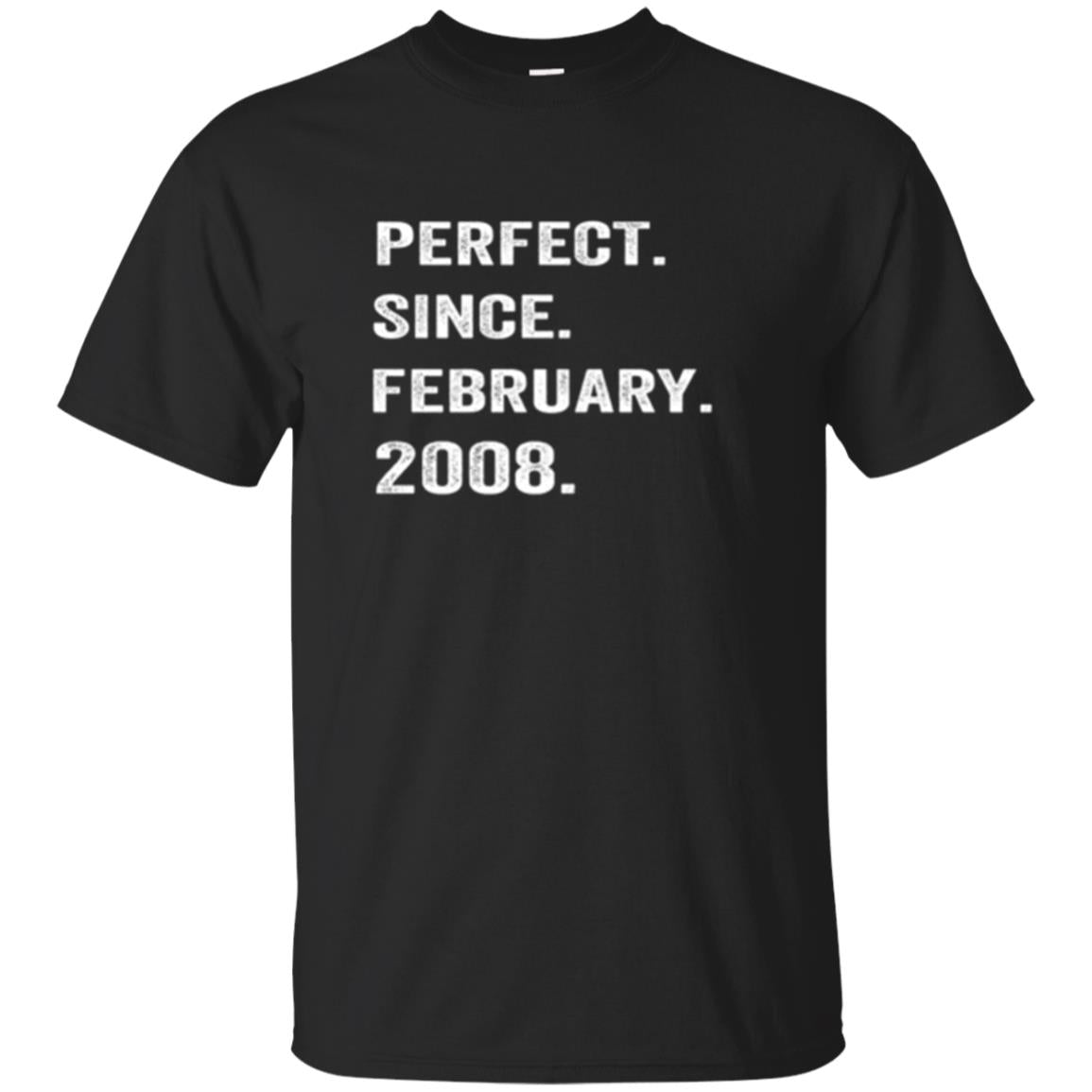 10Th Years Old Perfect Since February 2008 T-Shirt