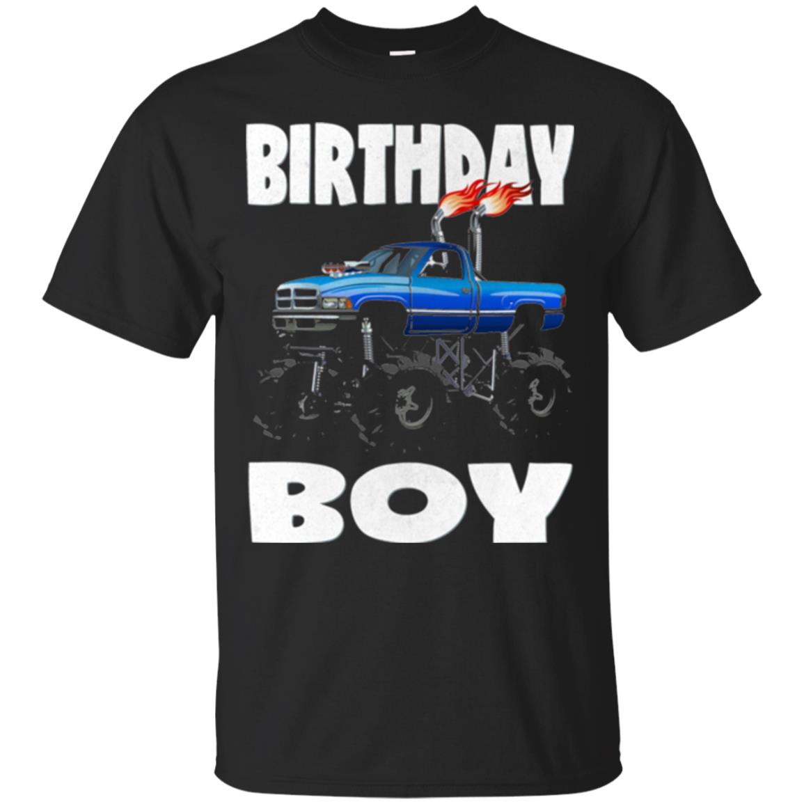 Monster Truck Birthday Boy Vintage T-Shirt 