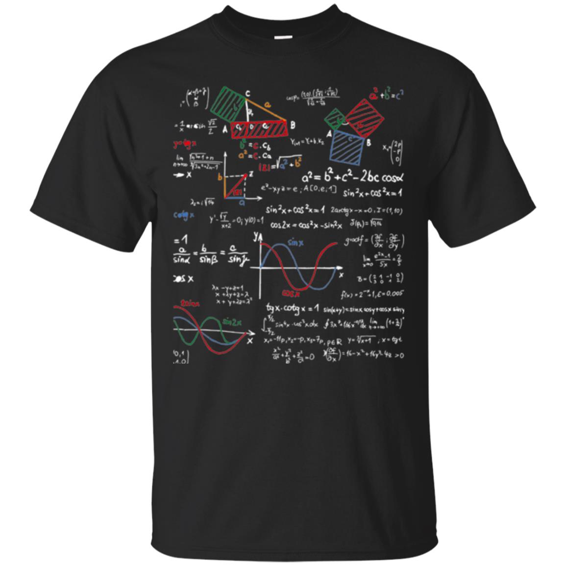 Math Lover Formulas Cheat Sheet T-Shirt