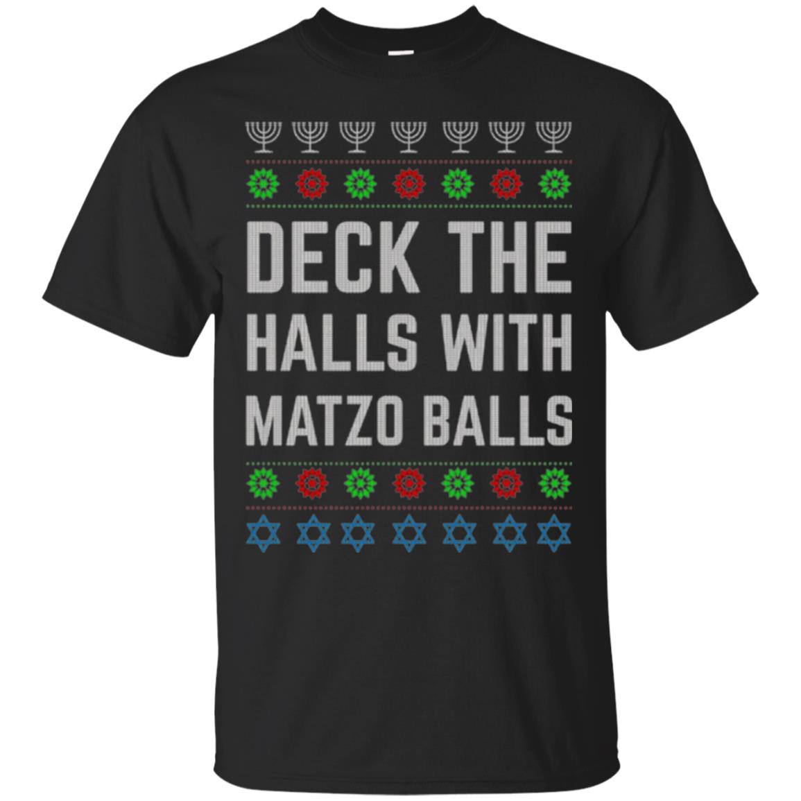 Christmas Deck The Halls With Matzo Balls T-Shirt