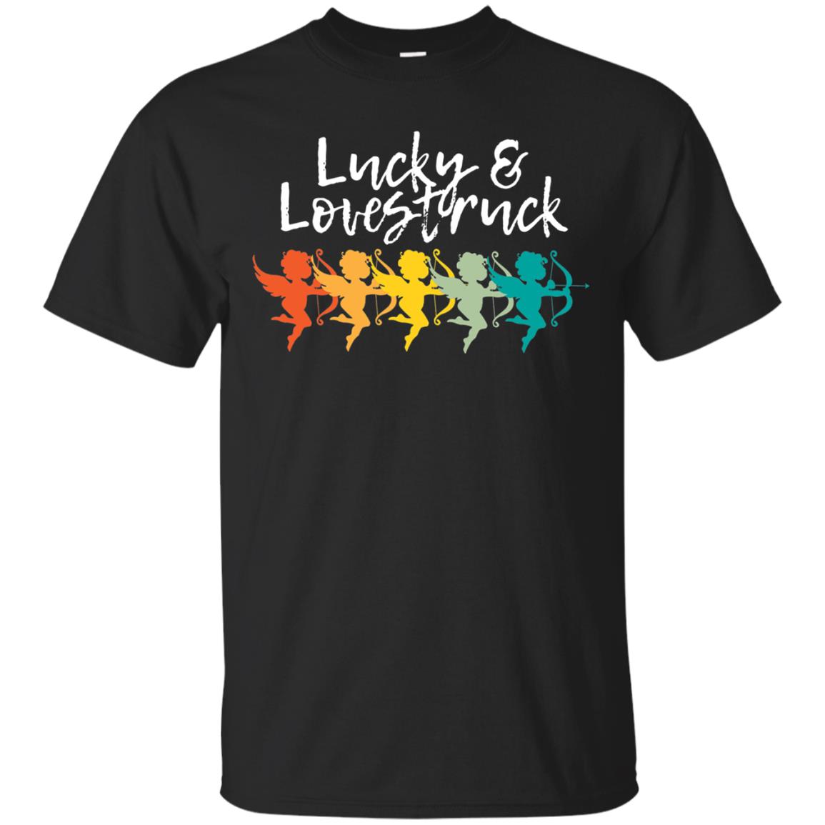 Vintage Retro Valentines Lucky Lovestruck T-Shirt