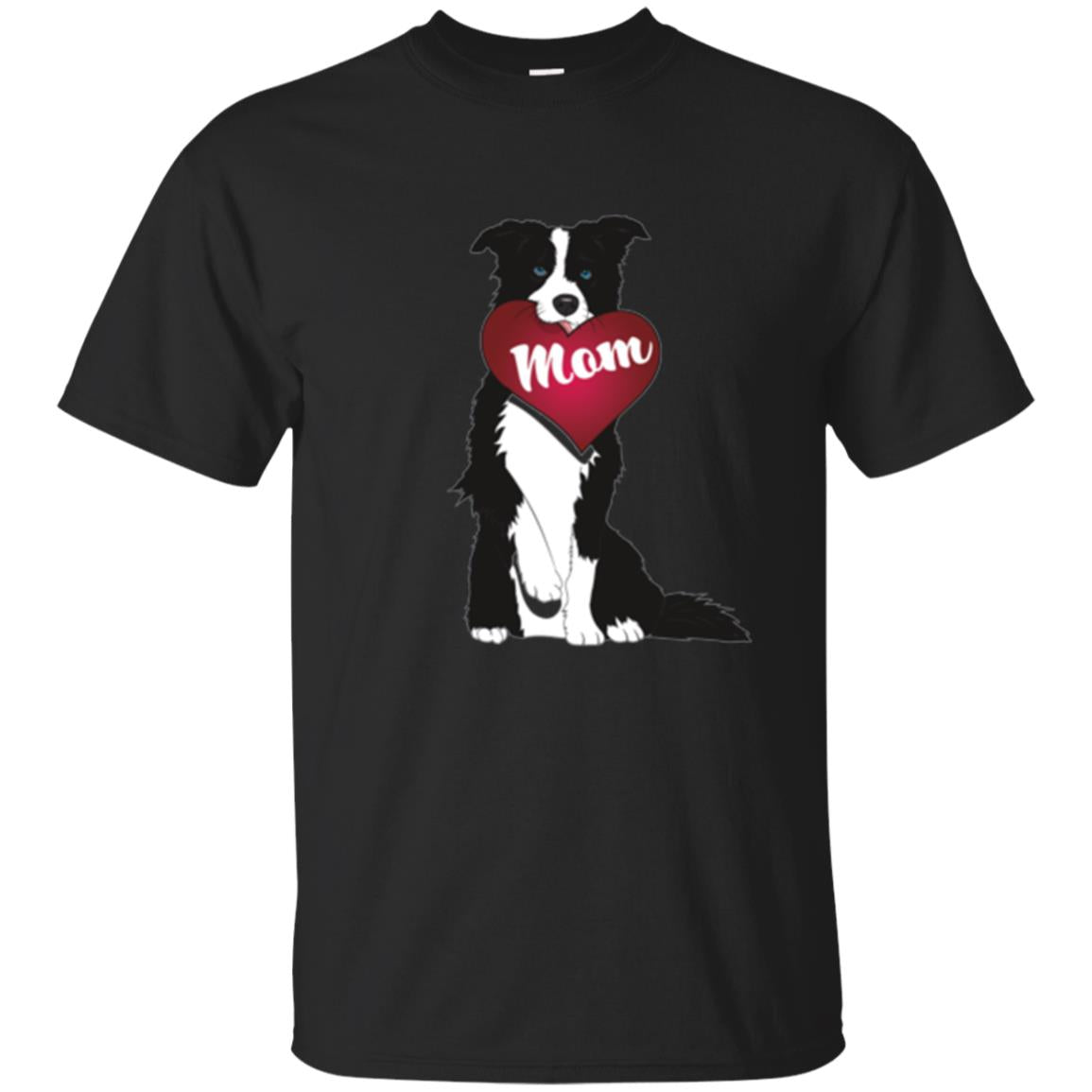 Dog Lover T-S Border Collie Fetching Valentine Heart T-Shirt 