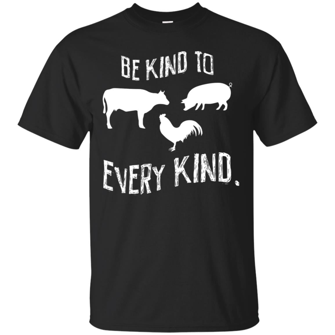 Be Kind To Every Kind Kindness Vegetarian Animal Lovers Gif T-Shirt