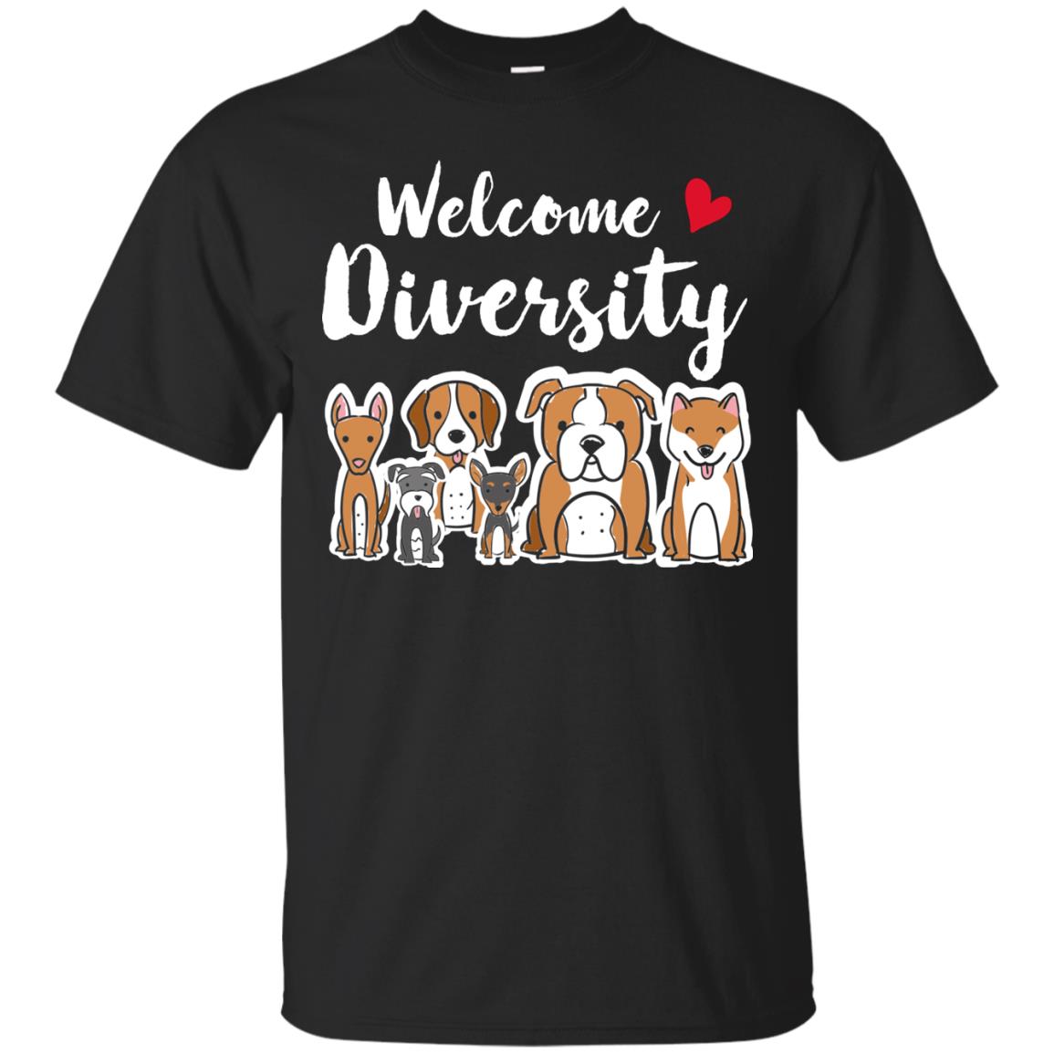 Dog Lover Welcome Diversity T-Shirt 