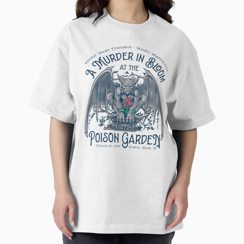 Coastal Magic Convention 2026: A Murder In Bloom Unisex Graphic T Shirt Short Sleeve Tee Everyday Casual Wear 2