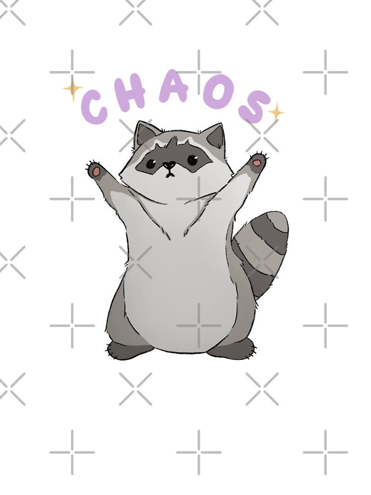 Raccoon Chaos Unisex Graphic T Shirt Short Sleeve Tee Everyday Casual Wear 3