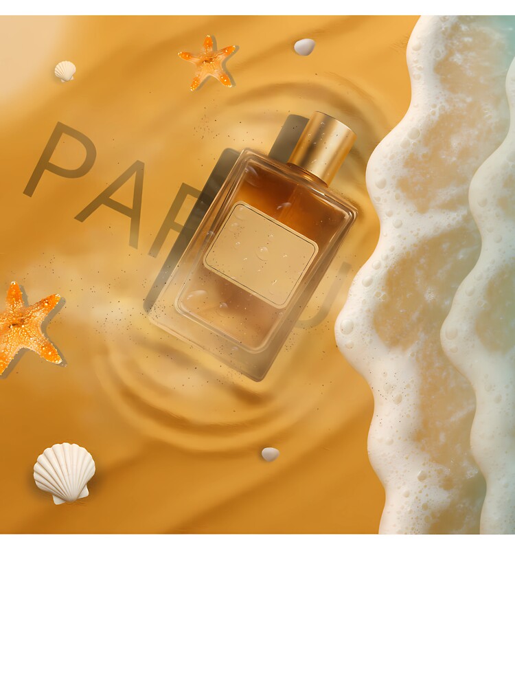 Golden Summer Shore Fragrance Unisex Graphic T Shirt  Short Sleeve Tee Everyday Casual Wear 3