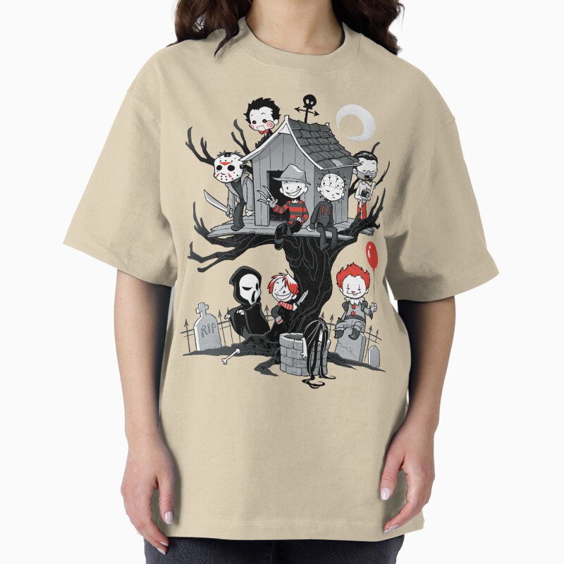 Horror House Unisex Graphic T Shirt Short Sleeve Tee Everyday Casual Wear 2