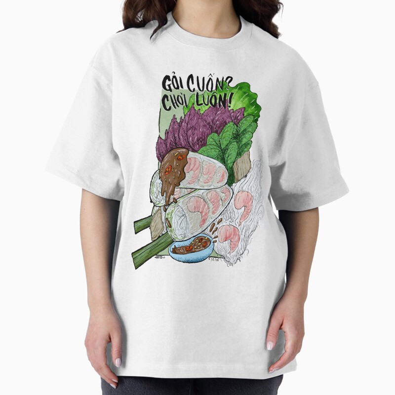 Vietnamese Summer Rolls Unisex Graphic T Shirt Short Sleeve Tee Everyday Casual Wear 2