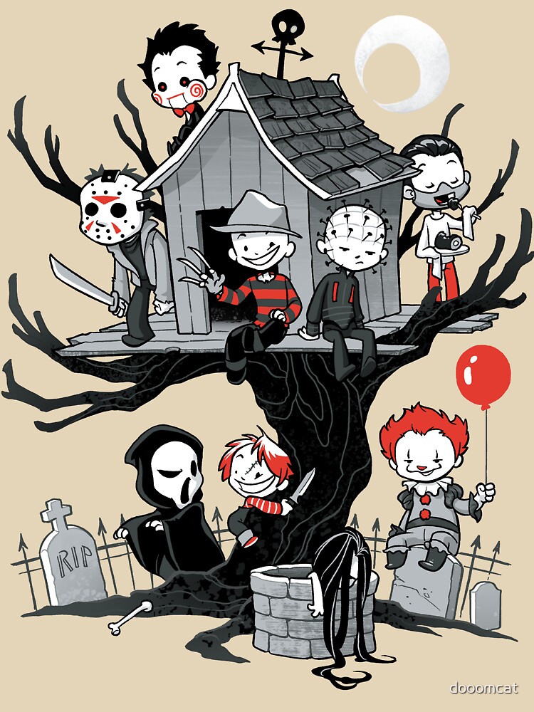 Horror House Unisex Graphic T Shirt Short Sleeve Tee Everyday Casual Wear 3