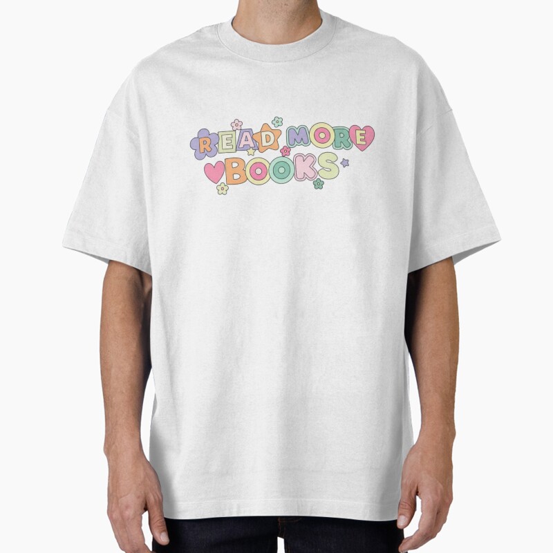 Read More Books Scrapbook Letters Smiley Unisex Graphic T Shirt Short Sleeve Tee Everyday Casual Wear
